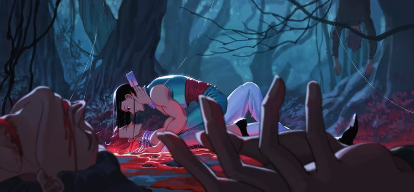 hisoka morow and illumi zoldyck (hunter x hunter) drawn by kuhuo