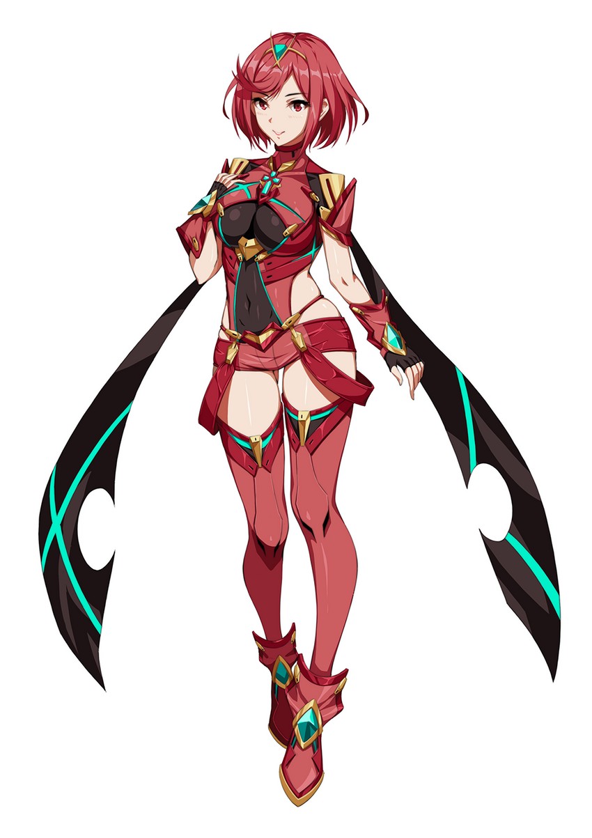 pyra (xenoblade chronicles and 1 more) drawn by kurosara