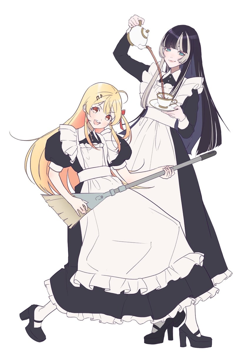 juufuutei raden and otonose kanade (hololive and 1 more) drawn by zeroperpect