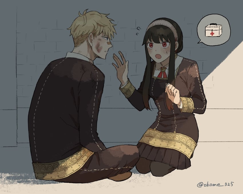 yor briar and twilight (spy x family) drawn by okome_325