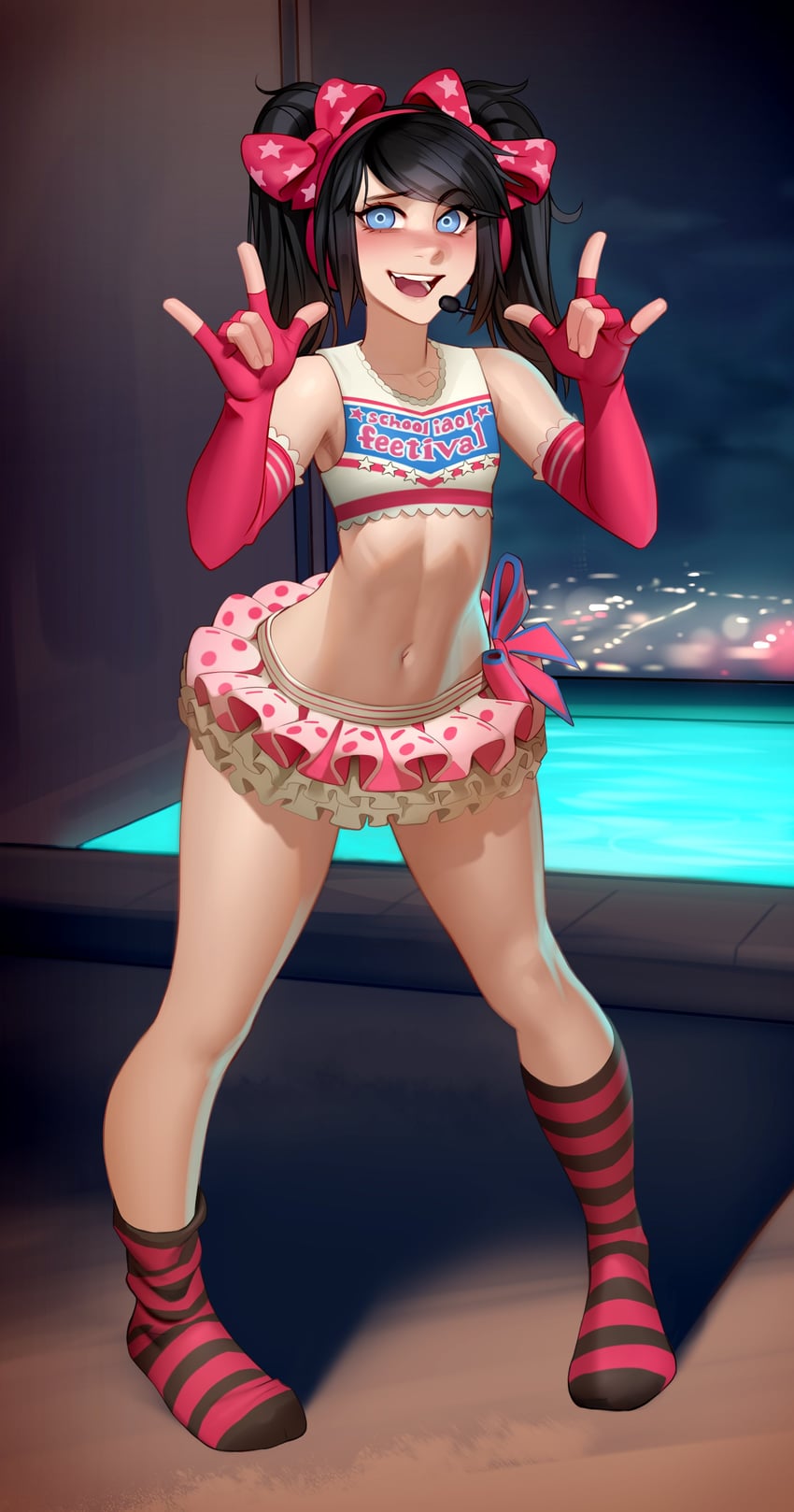 yazawa nico and nyannyancosplay (love live! and 3 more) drawn by kairunoburogu