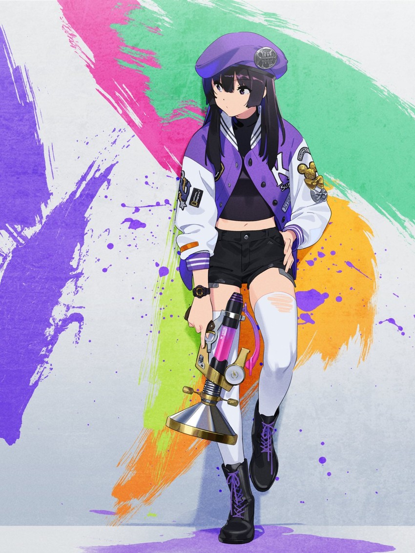 kousaka reina (splatoon and 1 more) drawn by kamo_kamen