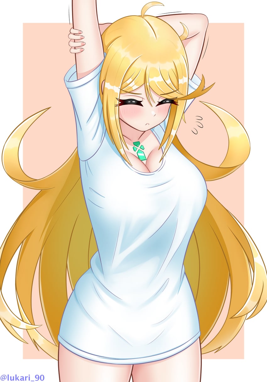mythra (xenoblade chronicles and 1 more) drawn by lukari