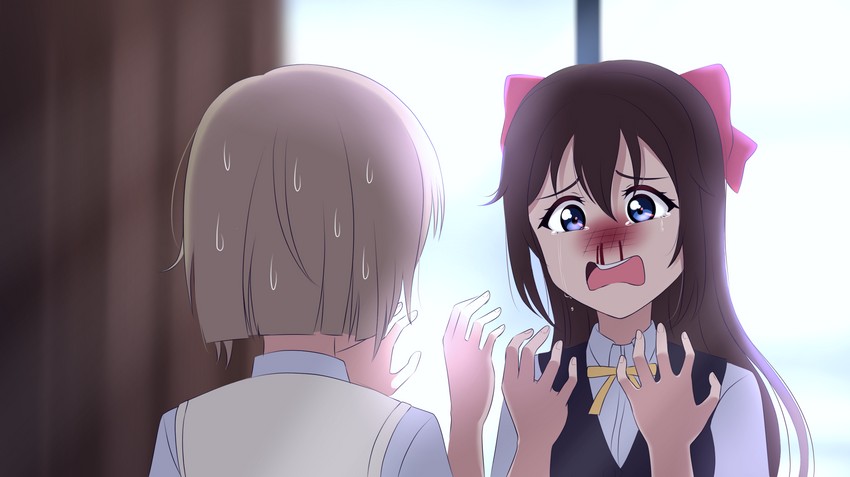 osaka shizuku and nakasu kasumi (love live! and 1 more) drawn by ska.harumi