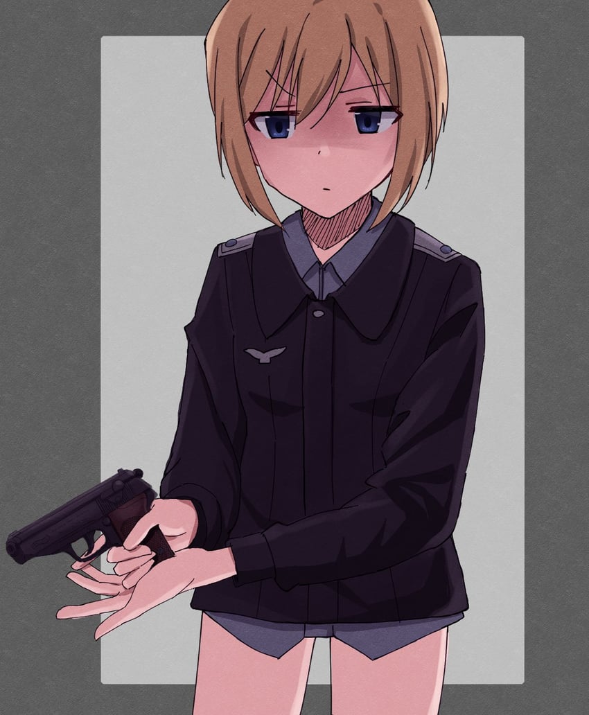 erica hartmann (world witches series and 1 more) drawn by emu_1316