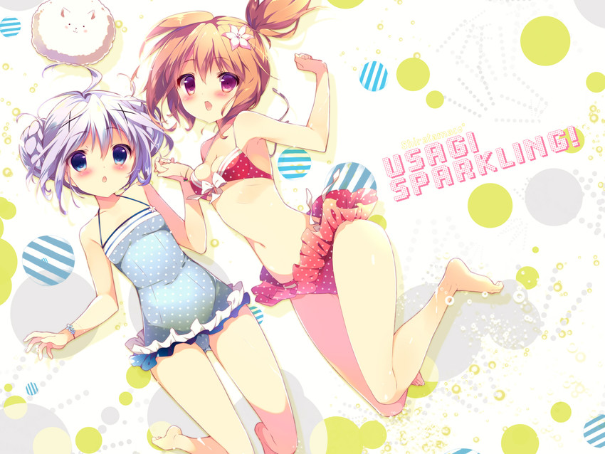 kafuu chino, hoto cocoa, and tippy (gochuumon wa usagi desu ka?) drawn by shiratama_(shiratamaco)
