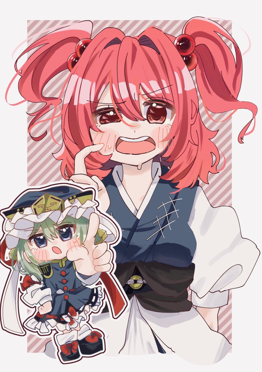 shiki eiki and onozuka komachi (touhou) drawn by eik_s2
