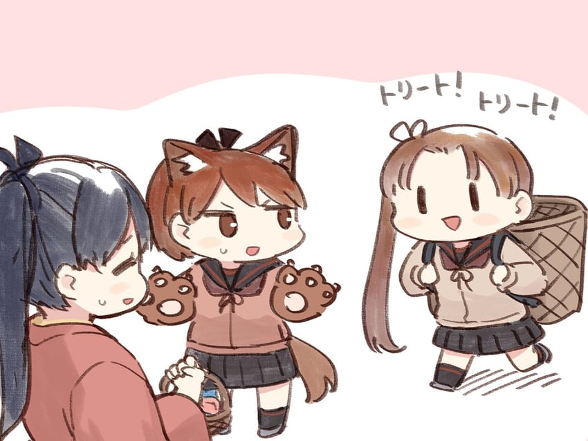 houshou, shikinami, and ayanami (kantai collection) drawn by kirigaya_yuuji