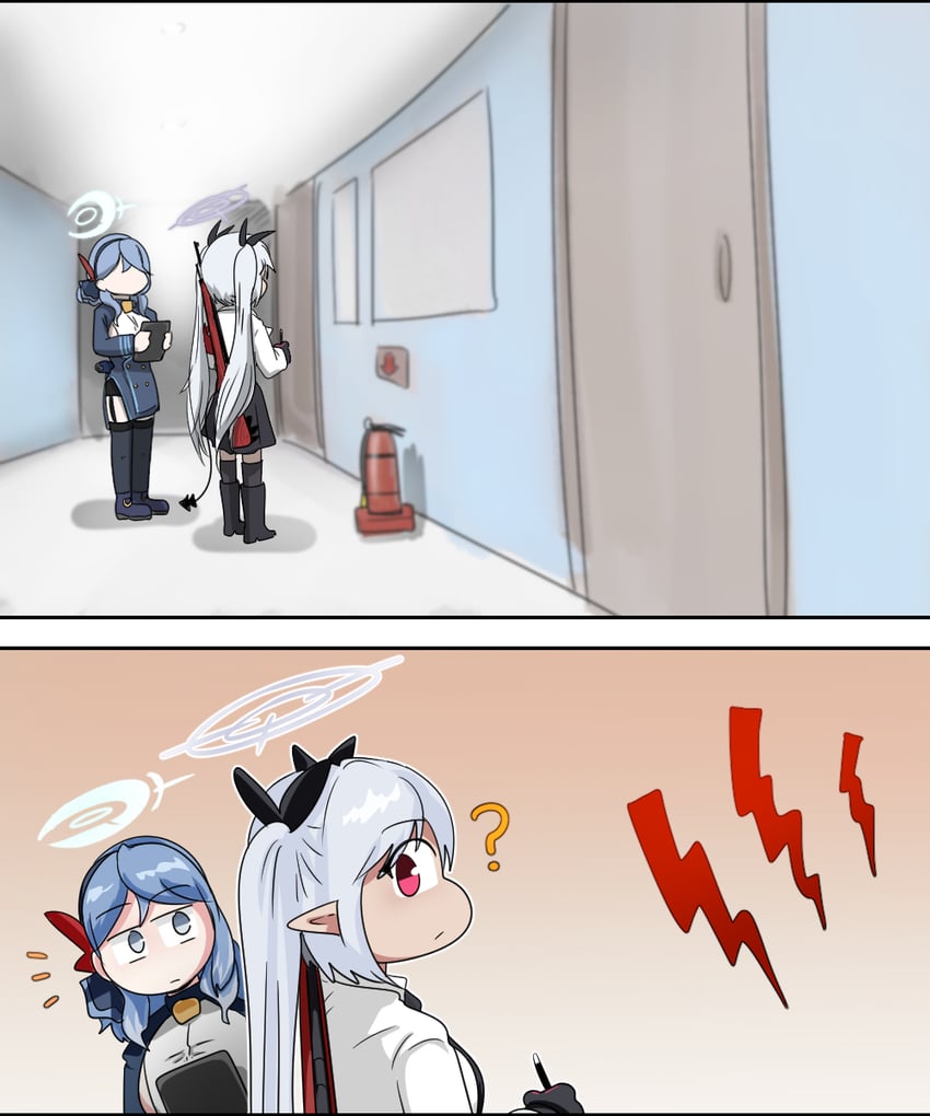 ako and iori (blue archive) drawn by c/h