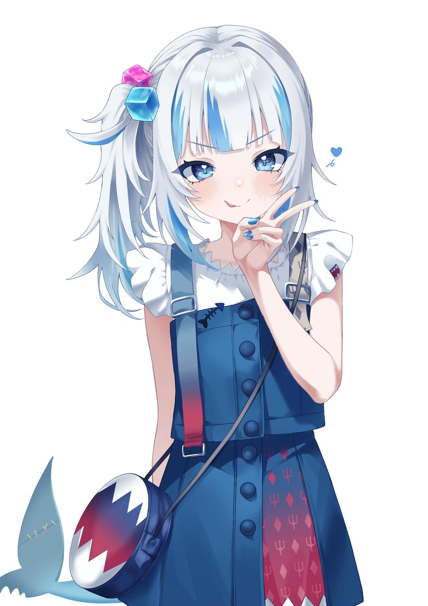 gawr gura (hololive and 1 more) drawn by gyoza_(pixiv17855879)