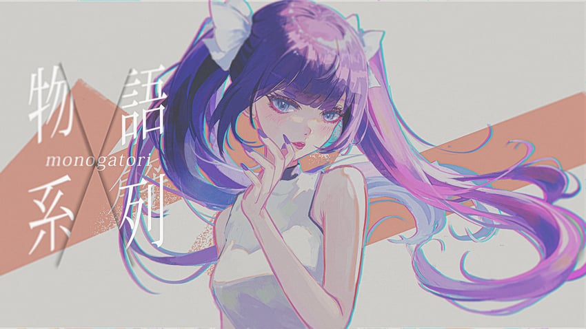 senjougahara hitagi (monogatari) drawn by yen_fu_chen
