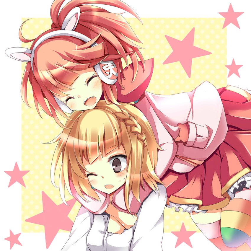 meu meu and izumi ibuki (bemani and 1 more) drawn by gaoohohaha