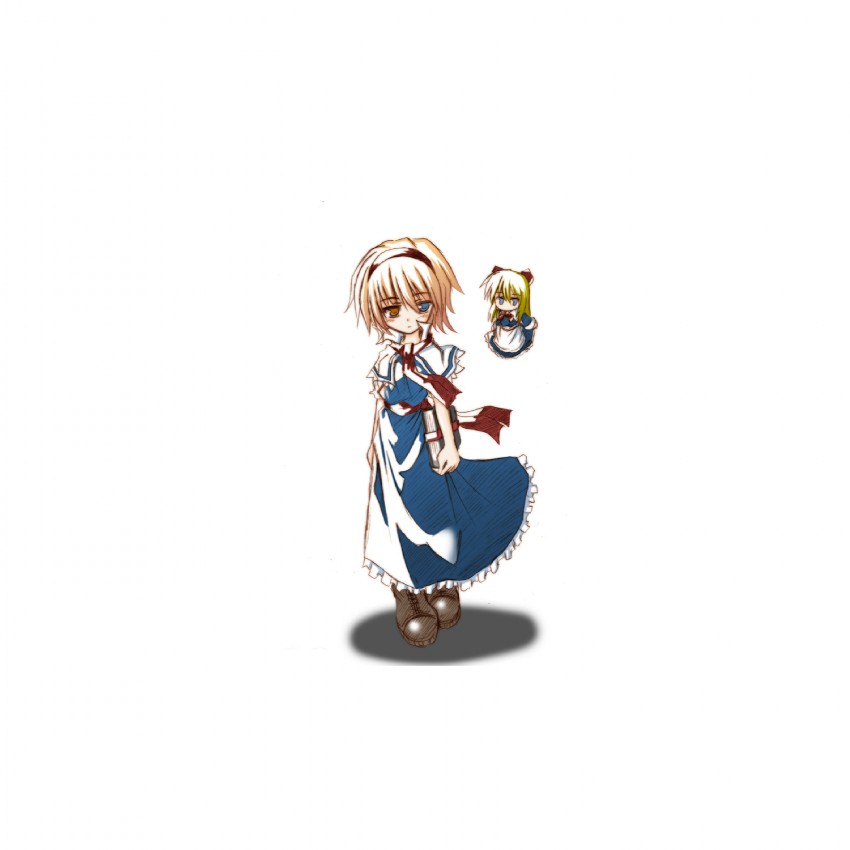 alice margatroid and shanghai doll (touhou) drawn by yuuji_(itadon)