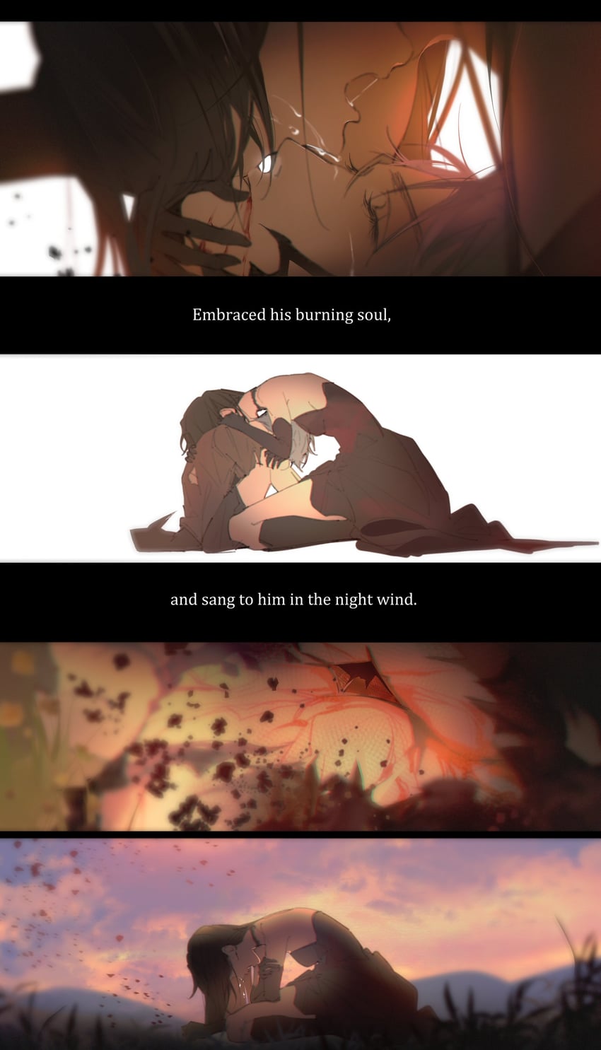 protagonist and sylus (love and deepspace) drawn by ng_ai0