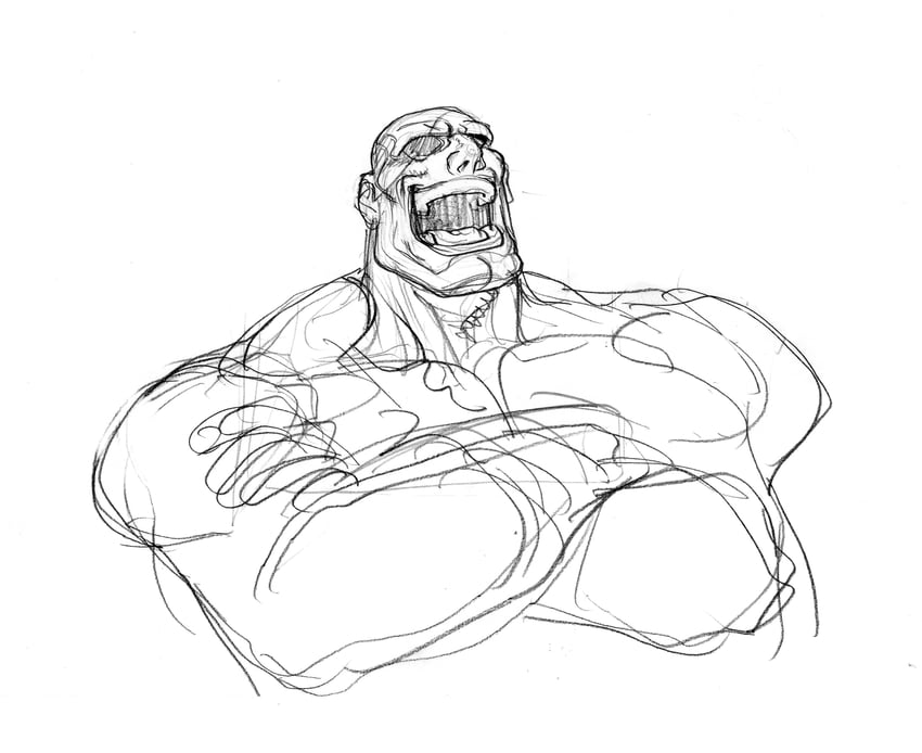 sagat (street fighter and 1 more) drawn by nishimura_kinu