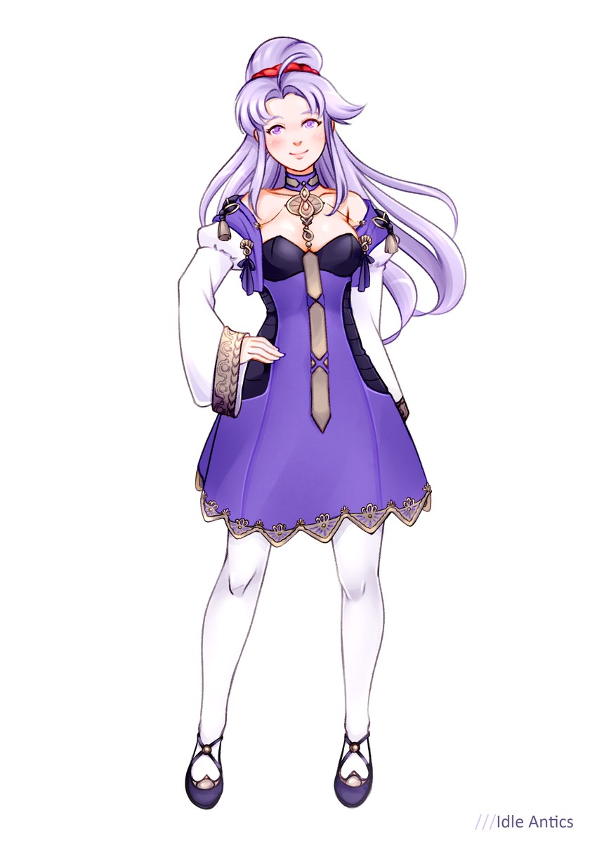 lysithea von ordelia and tailtiu (fire emblem and 2 more) drawn by idle_antics