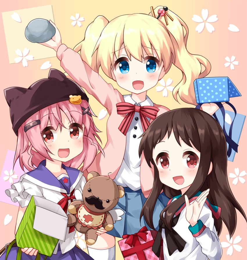alice cartelet, takeya yuki, and noyama miho (kin-iro mosaic and 3 more) drawn by ruu_(tksymkw)