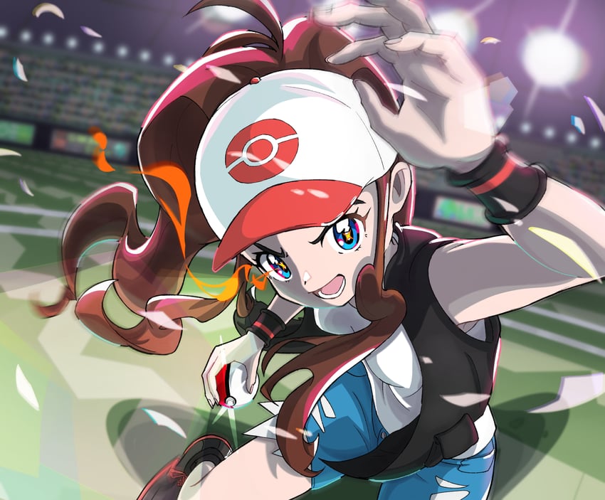 hilda (pokemon and 1 more) drawn by keeno-ringo46