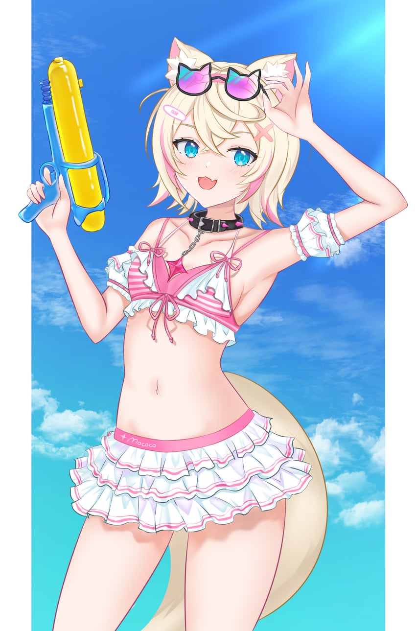 mococo abyssgard (hololive and 1 more) drawn by arlonn