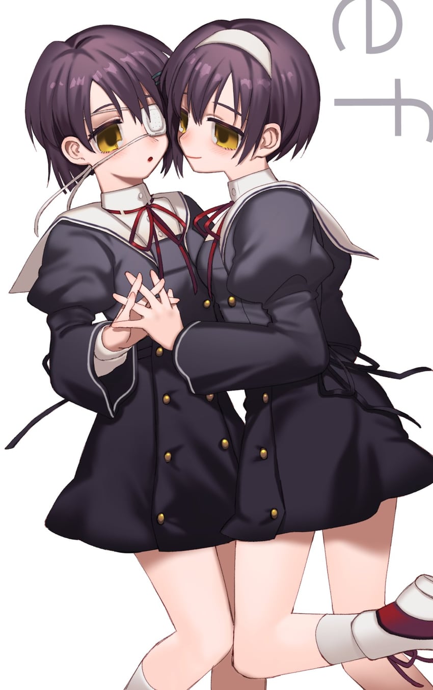 shindou chihiro and shindou kei (ef) drawn by folivora_zzzz