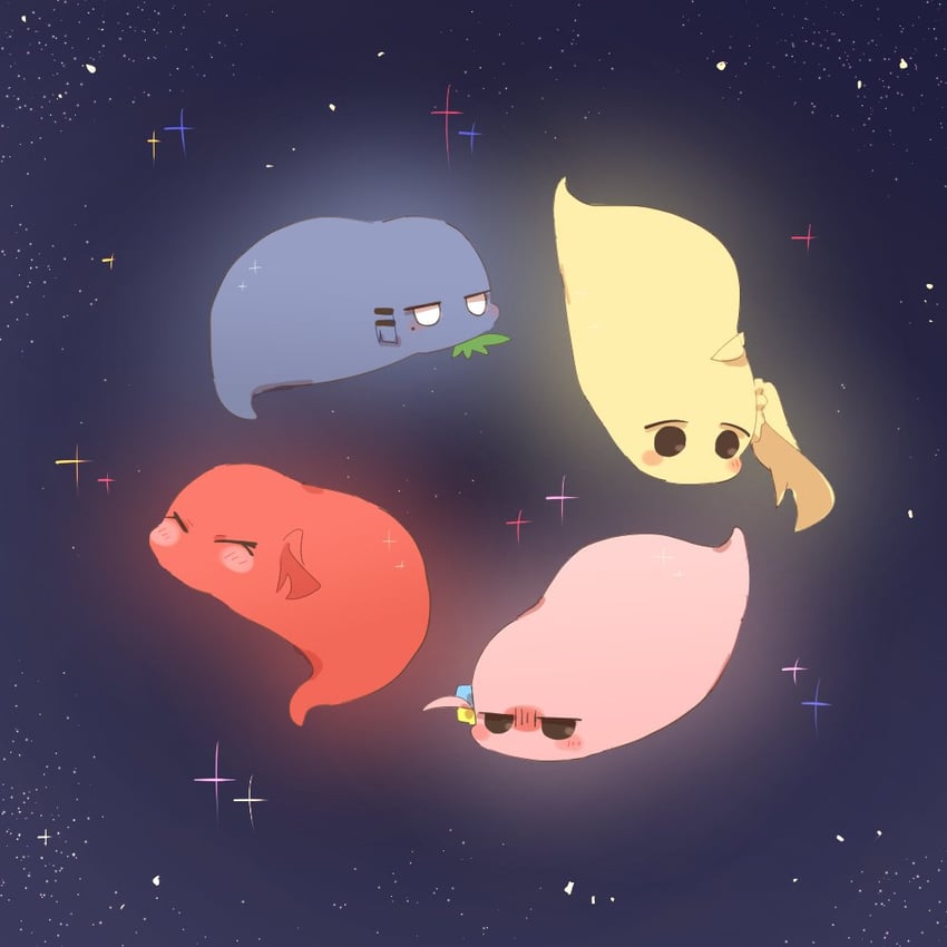 gotoh hitori, kita ikuyo, ijichi nijika, and yamada ryo (bocchi the rock!) drawn by rebecca_(keinelove)
