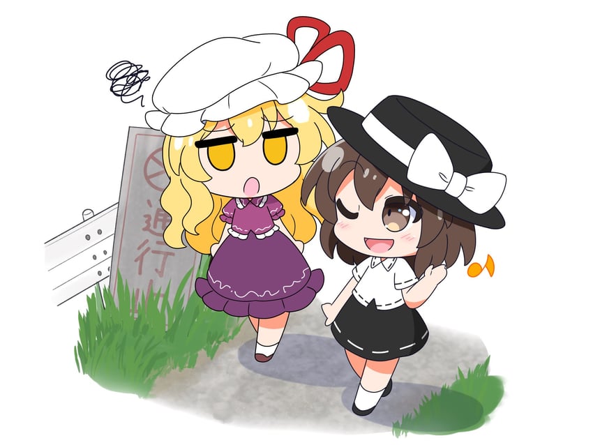 usami renko and maribel hearn (touhou and 1 more) drawn by rizleting