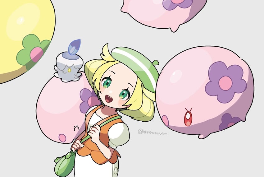 bianca, litwick, and munna (pokemon and 1 more) drawn by eneko_(olavcnkrpucl16a)