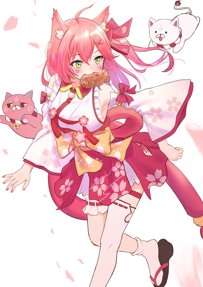 sakura miko, 35p, and kintoki (hololive) drawn by roke_(taikodon)