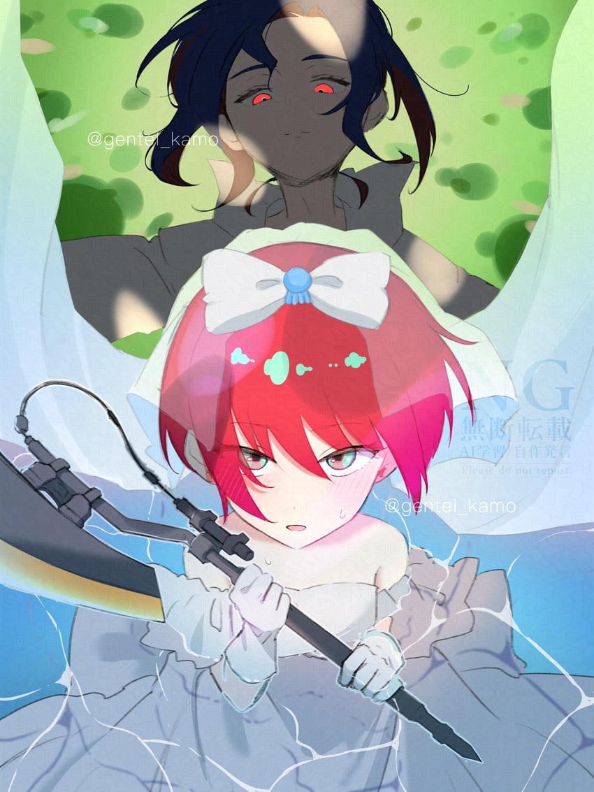 amate yuzuriha and shuji ito (gundam and 1 more) drawn by gentei_kamo