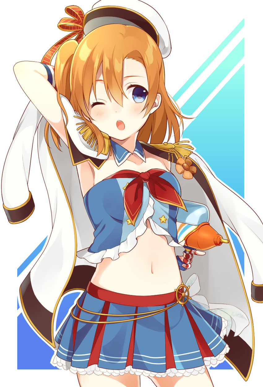 kosaka honoka (love live! and 2 more) drawn by chisumi