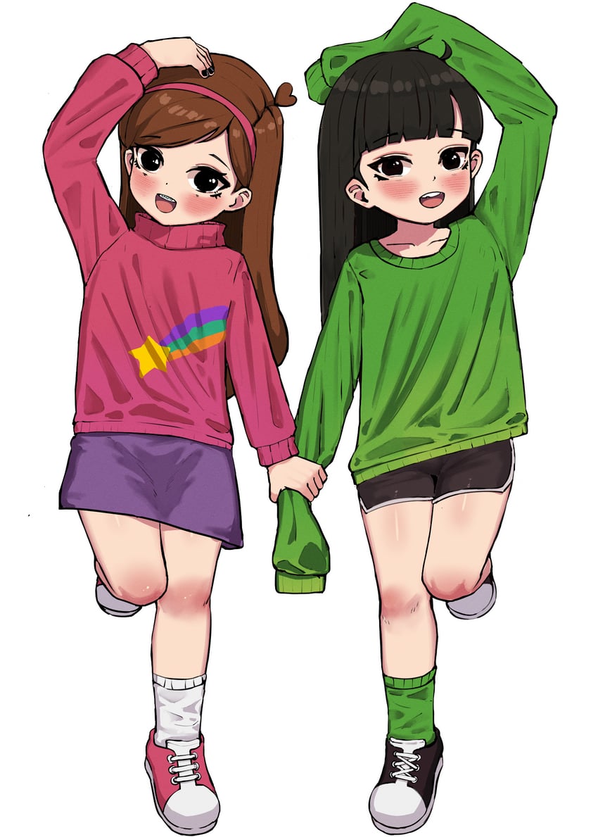 mabel pines and numbuh 3 (gravity falls and 1 more) drawn by kitavana