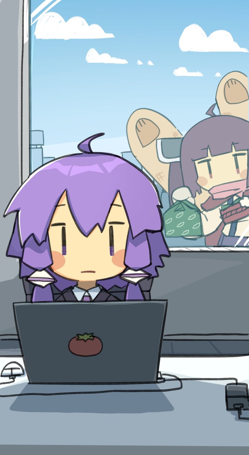 yuzuki yukari and touhoku kiritan (vocaloid and 1 more) drawn by konohoshi