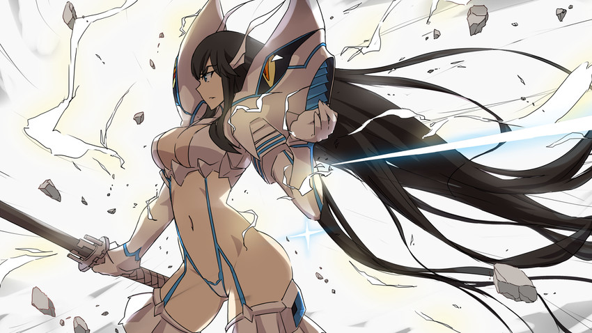 kiryuuin satsuki and junketsu (kill la kill) drawn by mushiboy