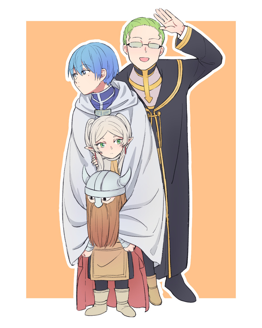 frieren, himmel, eisen, and heiter (sousou no frieren) drawn by 5o