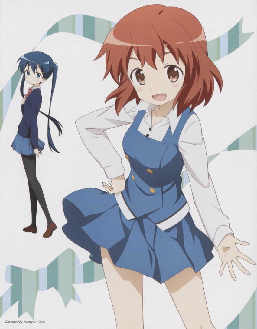 komichi aya and inokuma youko (kin-iro mosaic) drawn by ueta_kazuyuki