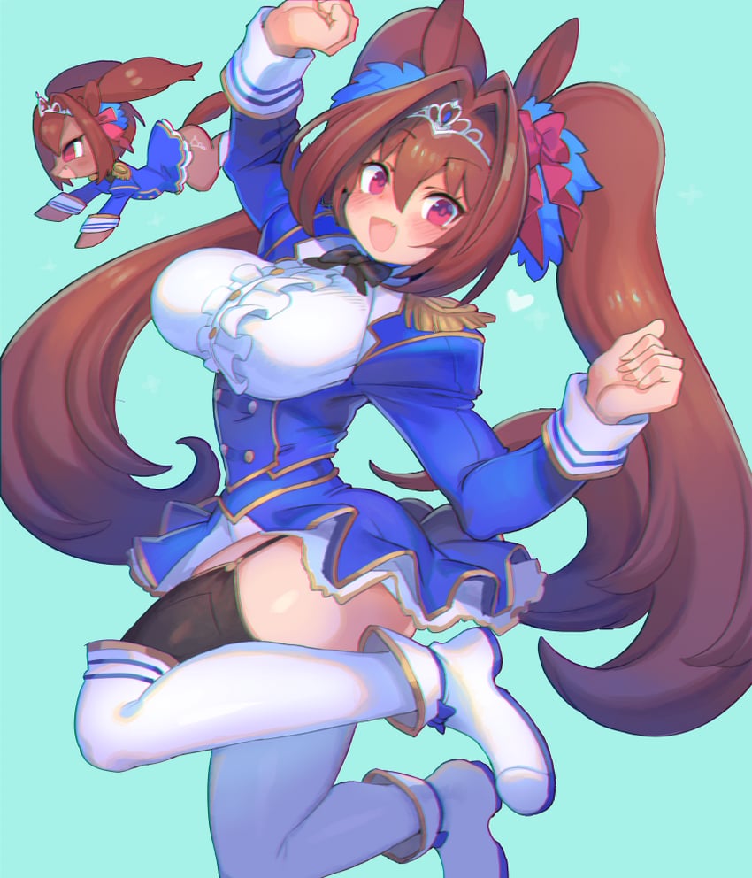 daiwa scarlet (umamusume and 2 more) drawn by rikose