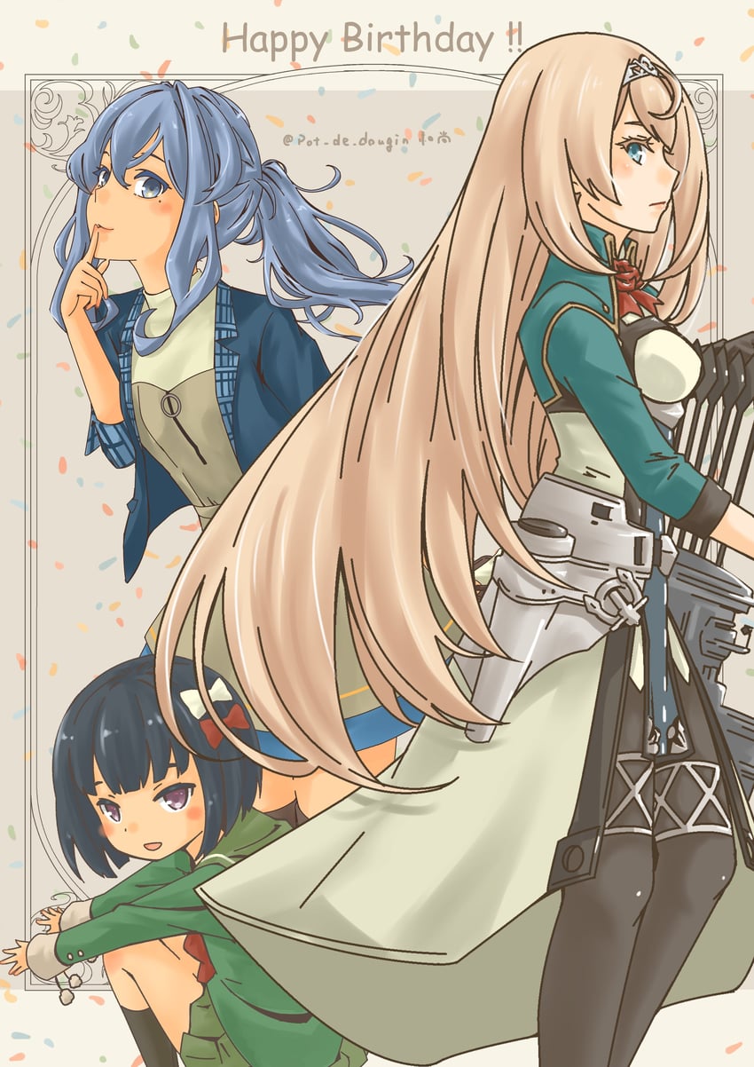 gotland, victorious, and ishigaki (kantai collection) drawn by pot-de