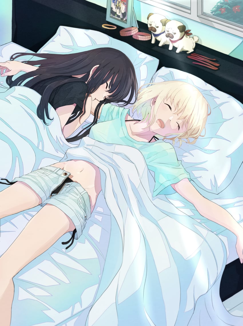 nishikigi chisato and inoue takina (lycoris recoil) drawn by futaba_(rei-futaba)