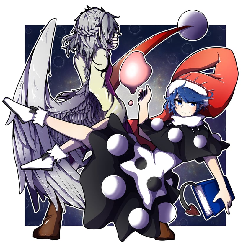 kishin sagume and doremy sweet (touhou) drawn by hurin_raika