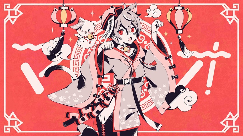 mafumafu and mafuteru (vocaloid and 2 more) drawn by nou_(nounknown)