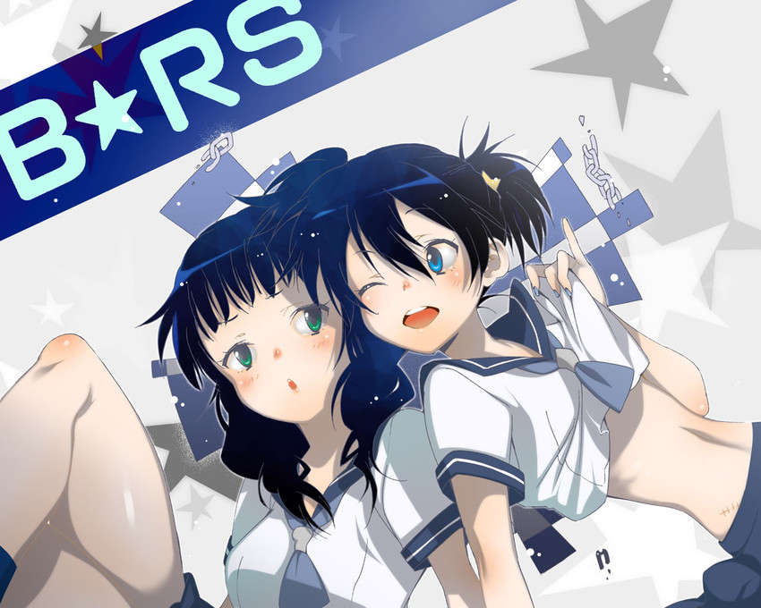 black rock shooter, dead master, kuroi mato, and takanashi yomi (black rock shooter) drawn by yukimitsuki