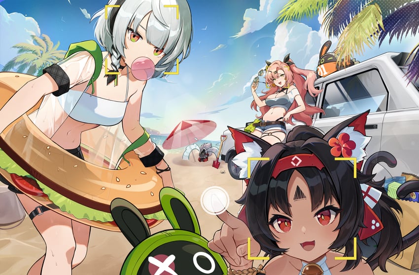 nicole demara, eous, anby demara, amillion, nekomiya mana, and 1 more (zenless zone zero) drawn by ssong990