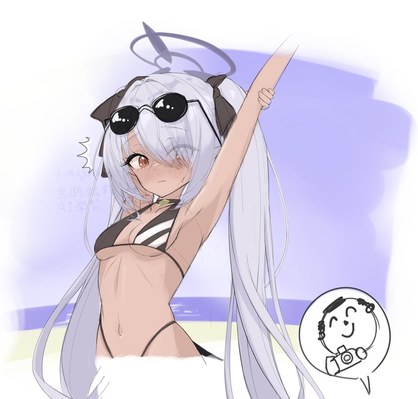 sensei, doodle sensei, and iori (blue archive) drawn by kimagurain