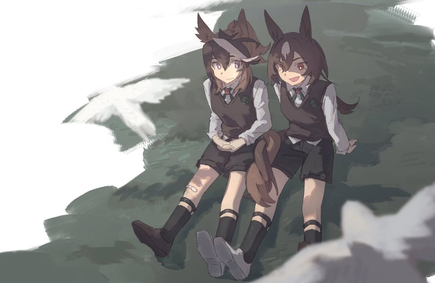 symboli rudolf and sirius symboli (umamusume) drawn by pipi_(pierce_cn)