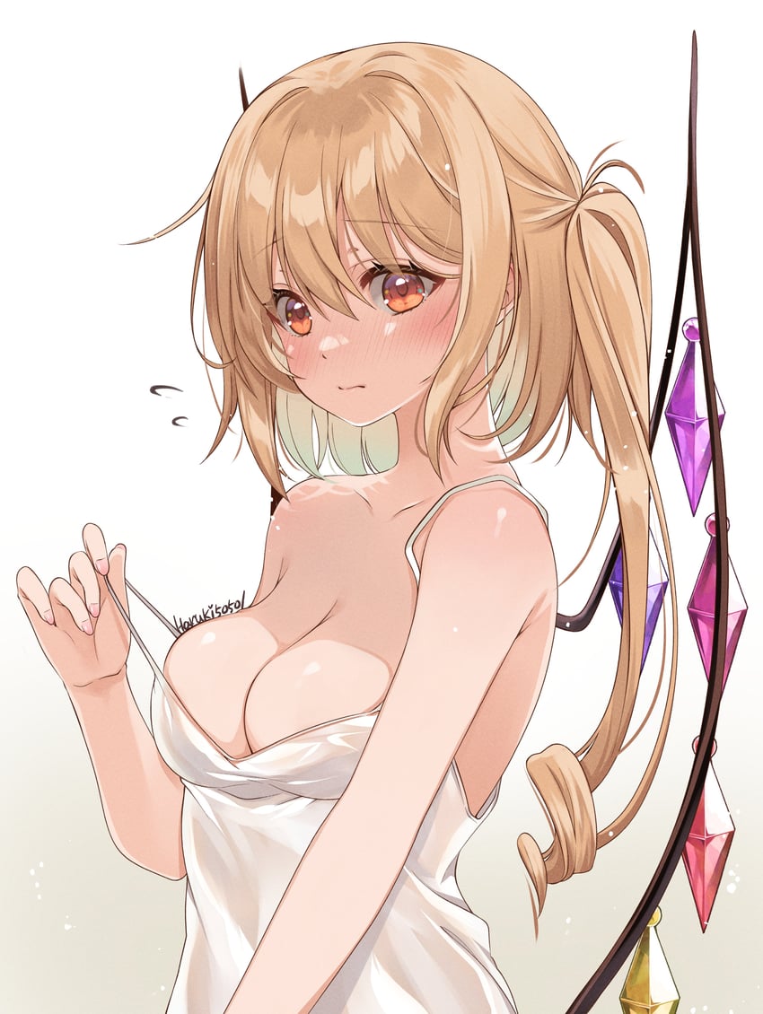 flandre scarlet (touhou) drawn by haruki_(colorful_macaron)