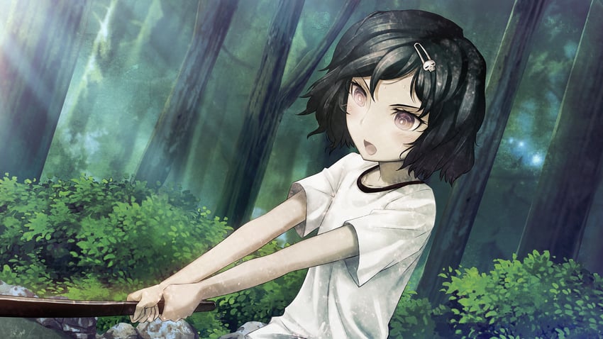 urushibara luka (steins;gate and 1 more) drawn by huke