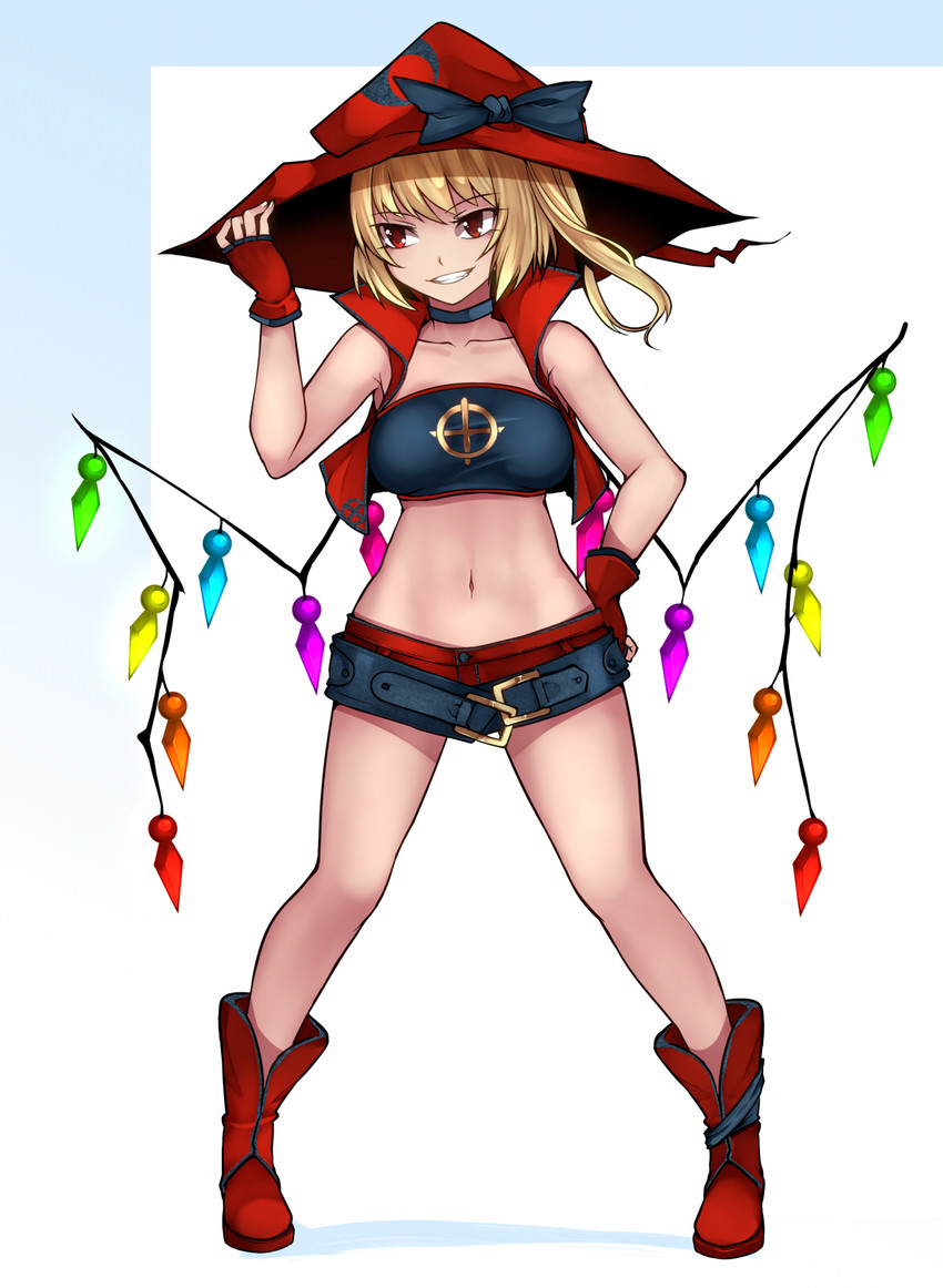 flandre scarlet (touhou) drawn by aoshima