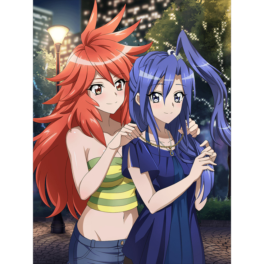 kazanari tsubasa and amou kanade (senki zesshou symphogear and 1 more)