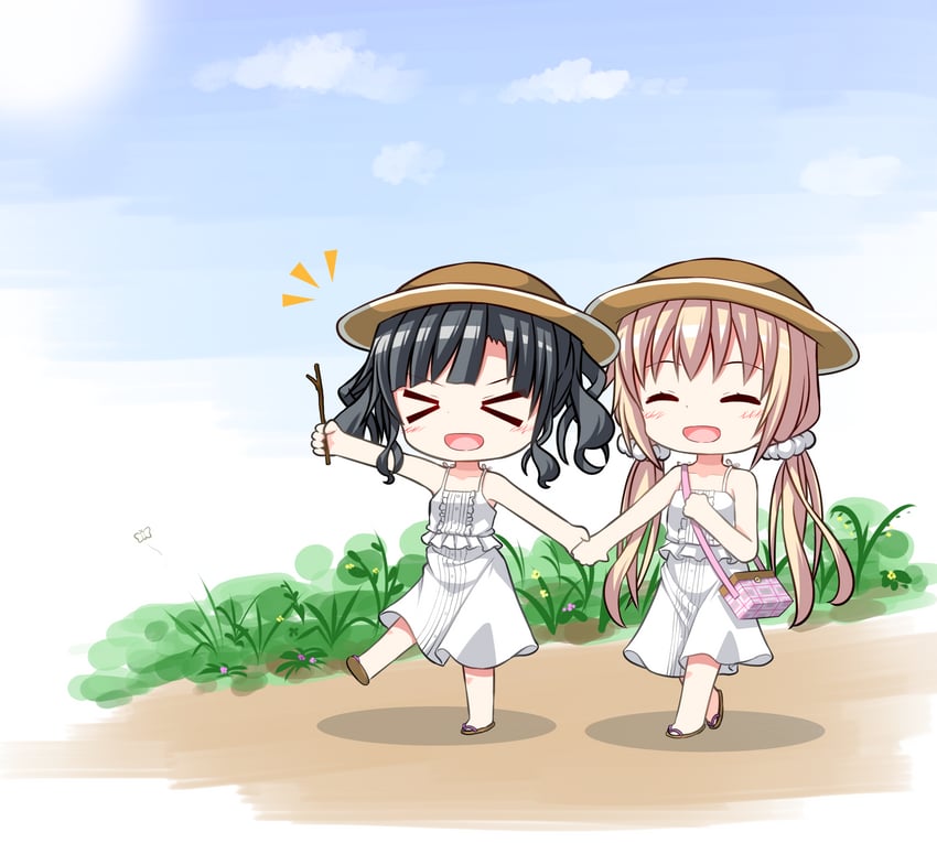 itsumura haruka and itsumura yukari (re:stage!) drawn by getsuyoshi