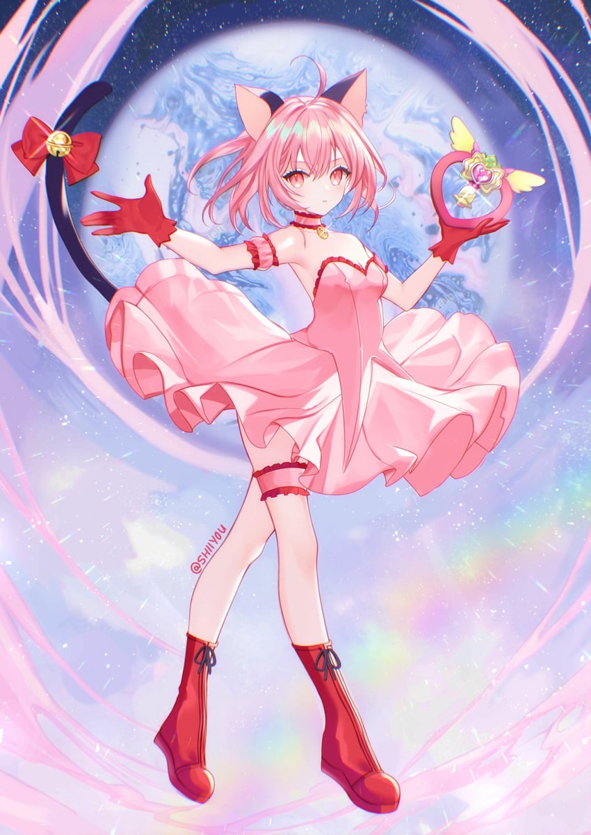 momomiya ichigo and mew ichigo (tokyo mew mew) drawn by shiiyou